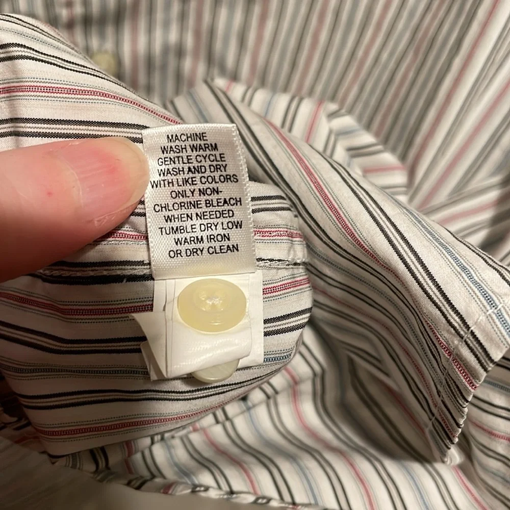 Banana Republic striped button down shirt